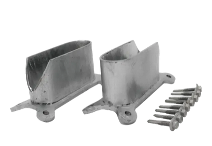 Cattle Rail End Bracket - Round Post